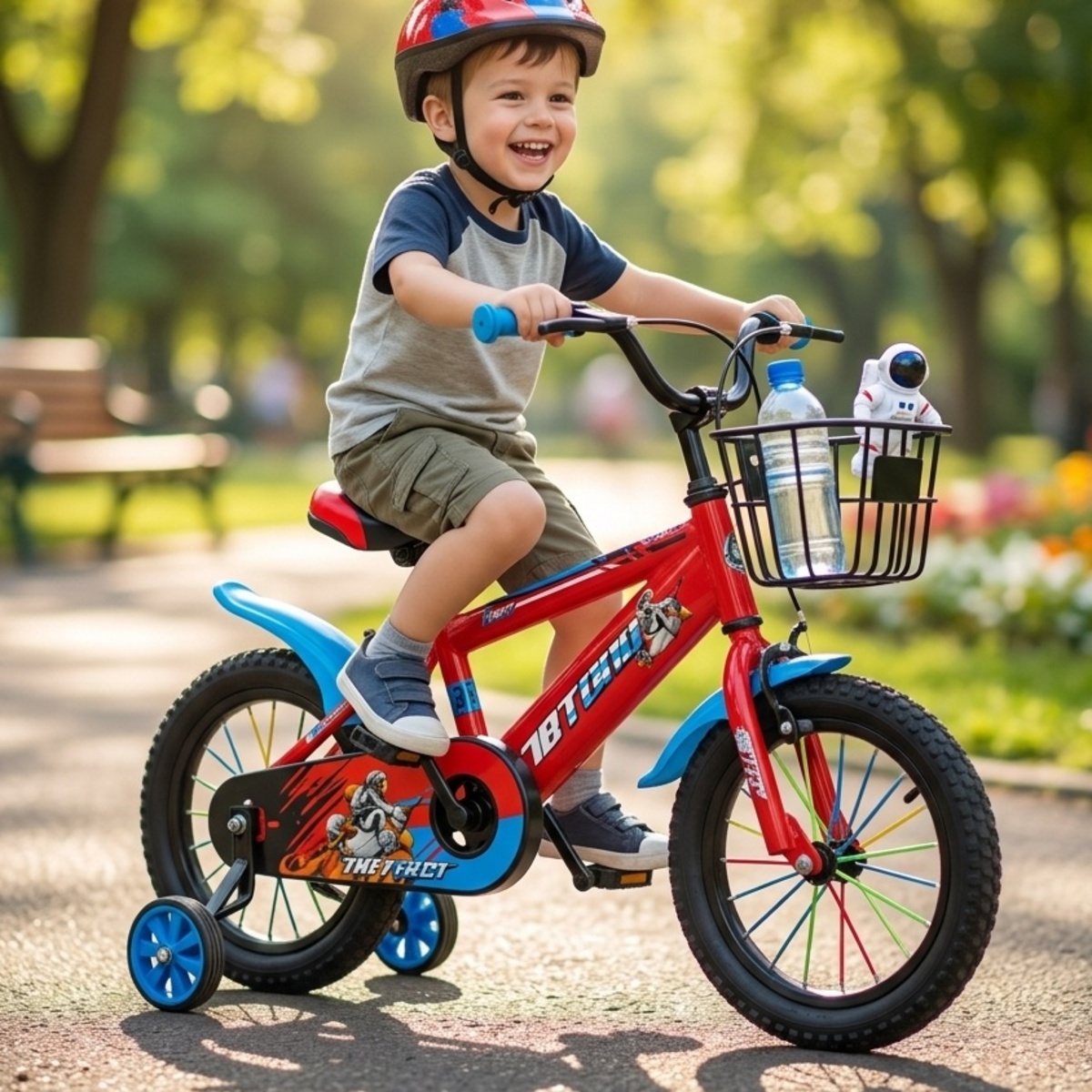 Boys Bicycle With Training Wheels 16 Inches