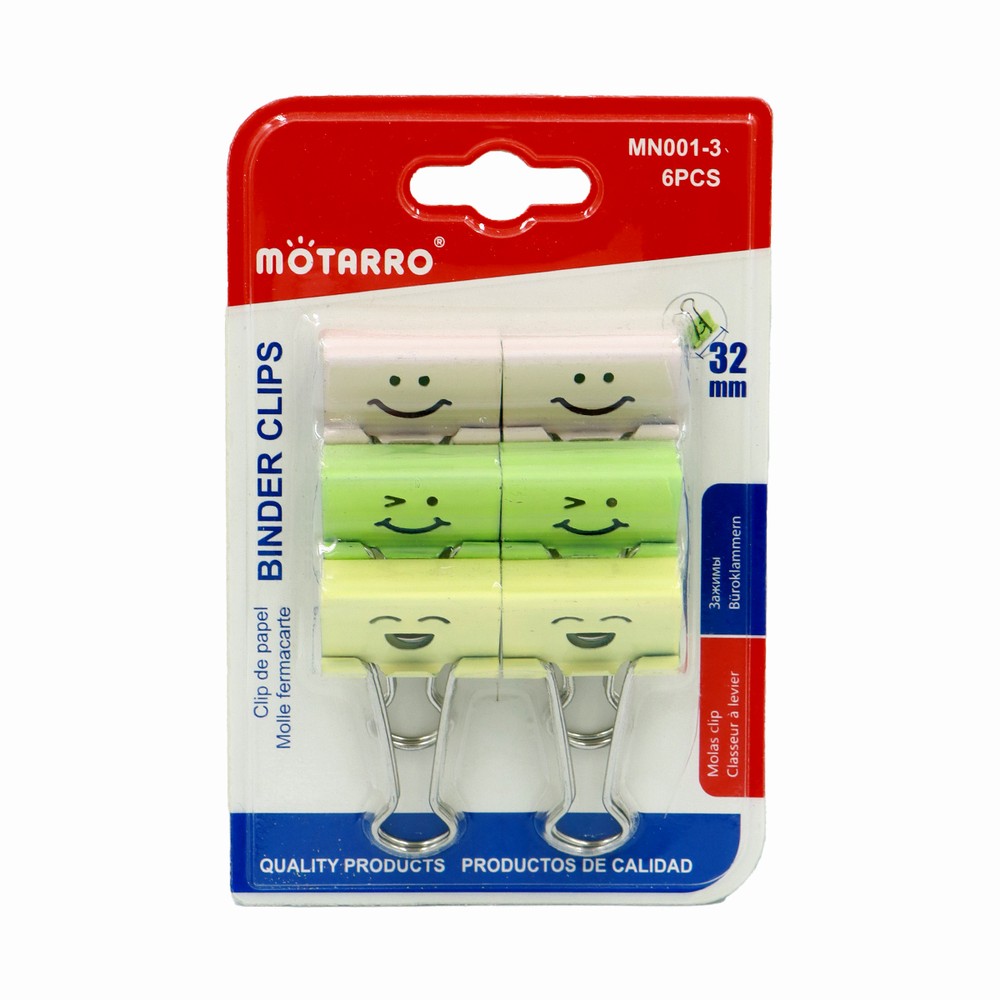 Motarro Binder Clip 6 Piece 32Mm