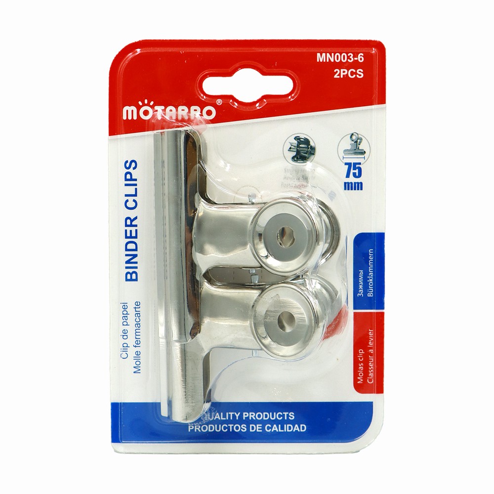 Motarro Binder Clip 2 Piece 75Mm
