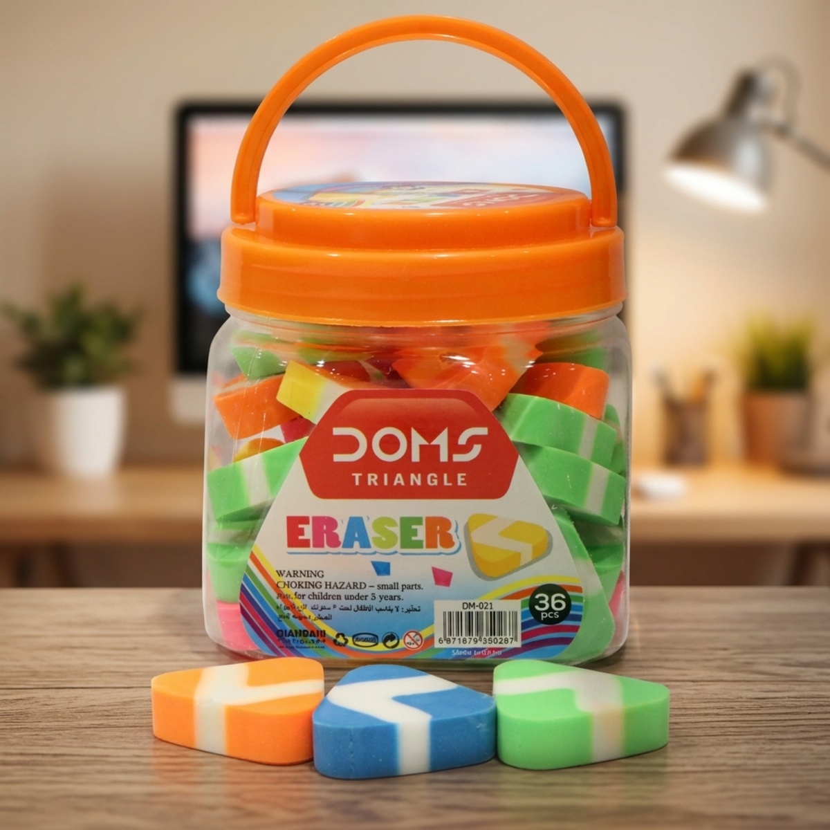 Doms Triangle Eraser 36 Pieces