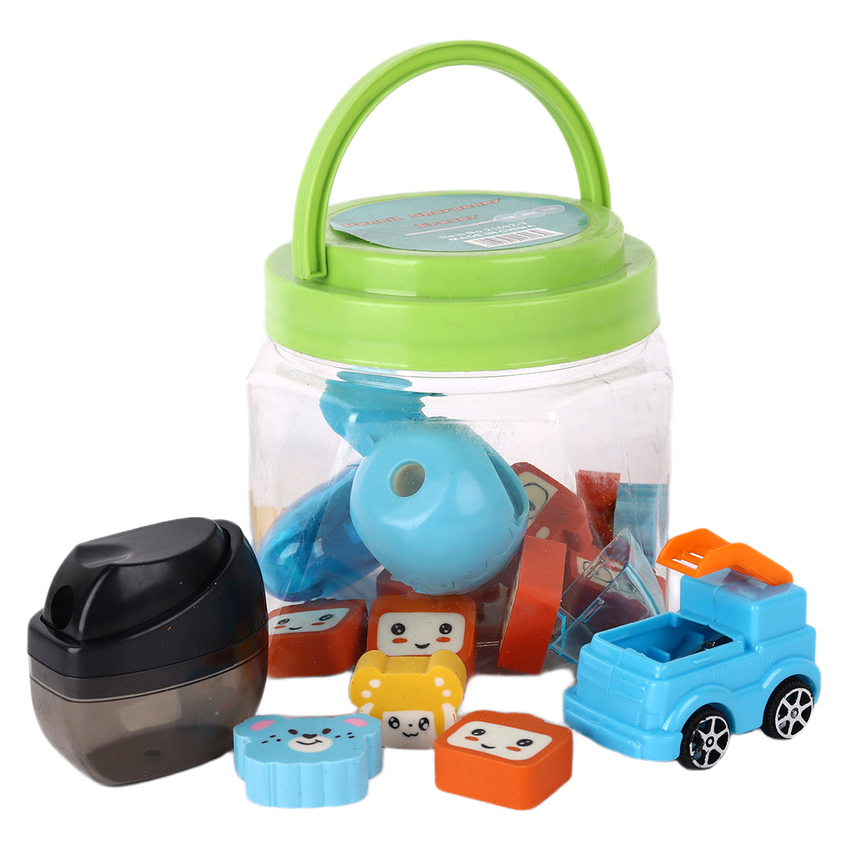Pencil Sharpner And Eraser Set