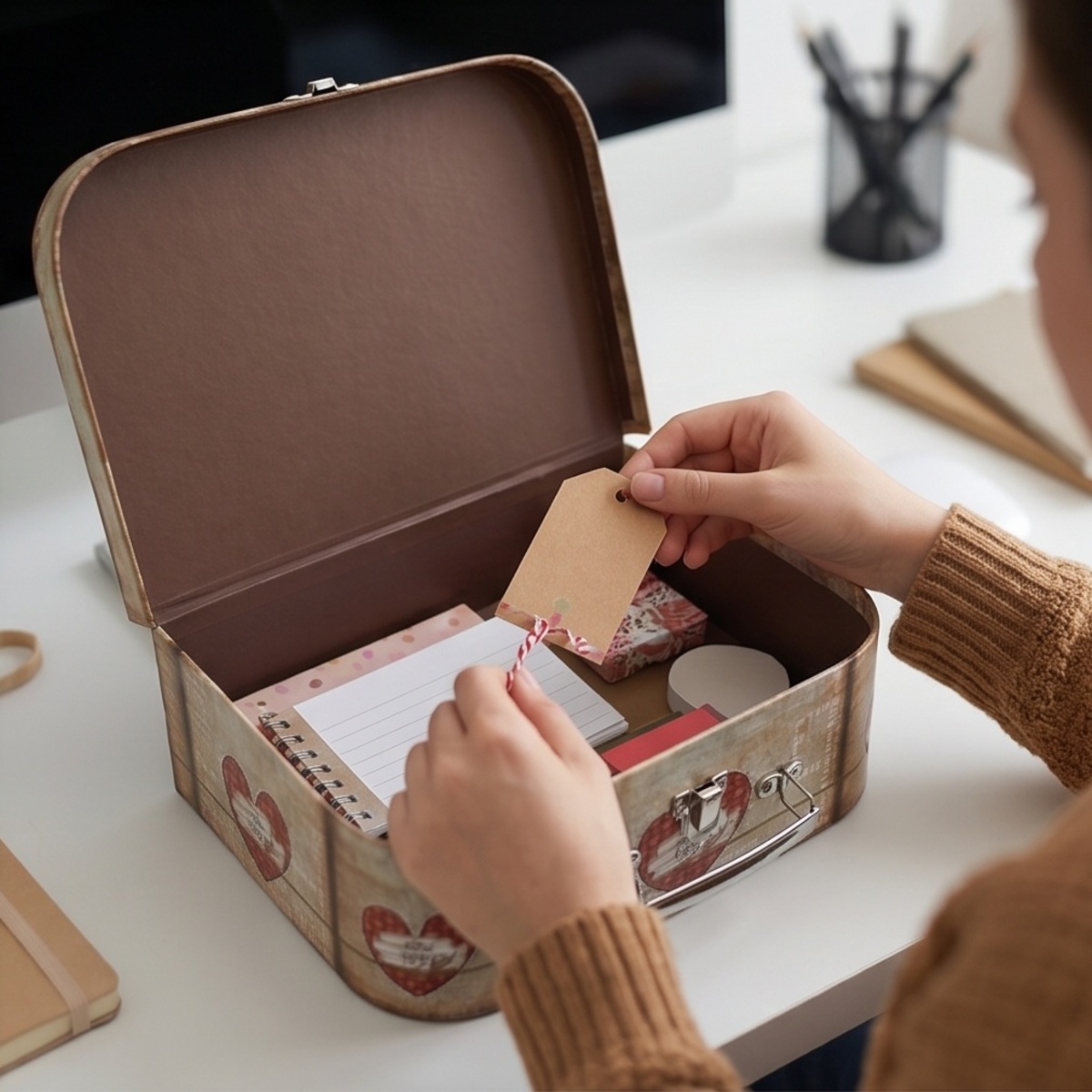 Decorative Heart Design Gift Box