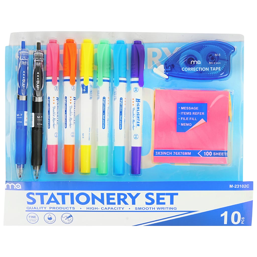 Stationery (10 Pieces Set)