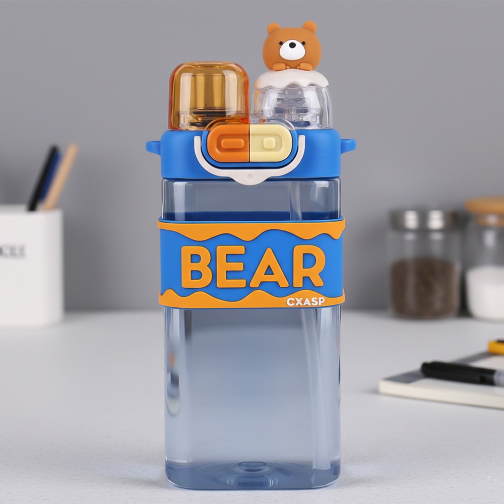 Kids Double Water Bottle Bear Design