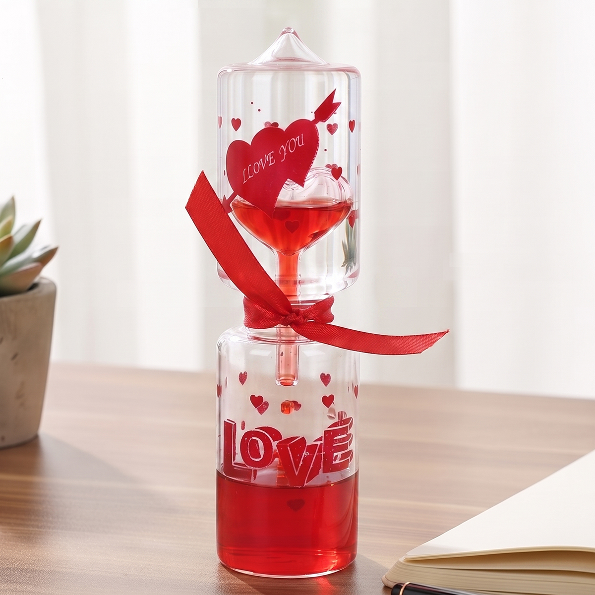 Romantic Hand Glass Boiler Love Tester