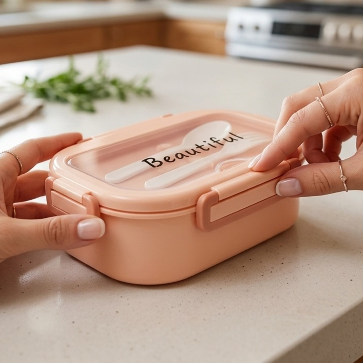 Lunch Box Plastic 1 Piece Assorted