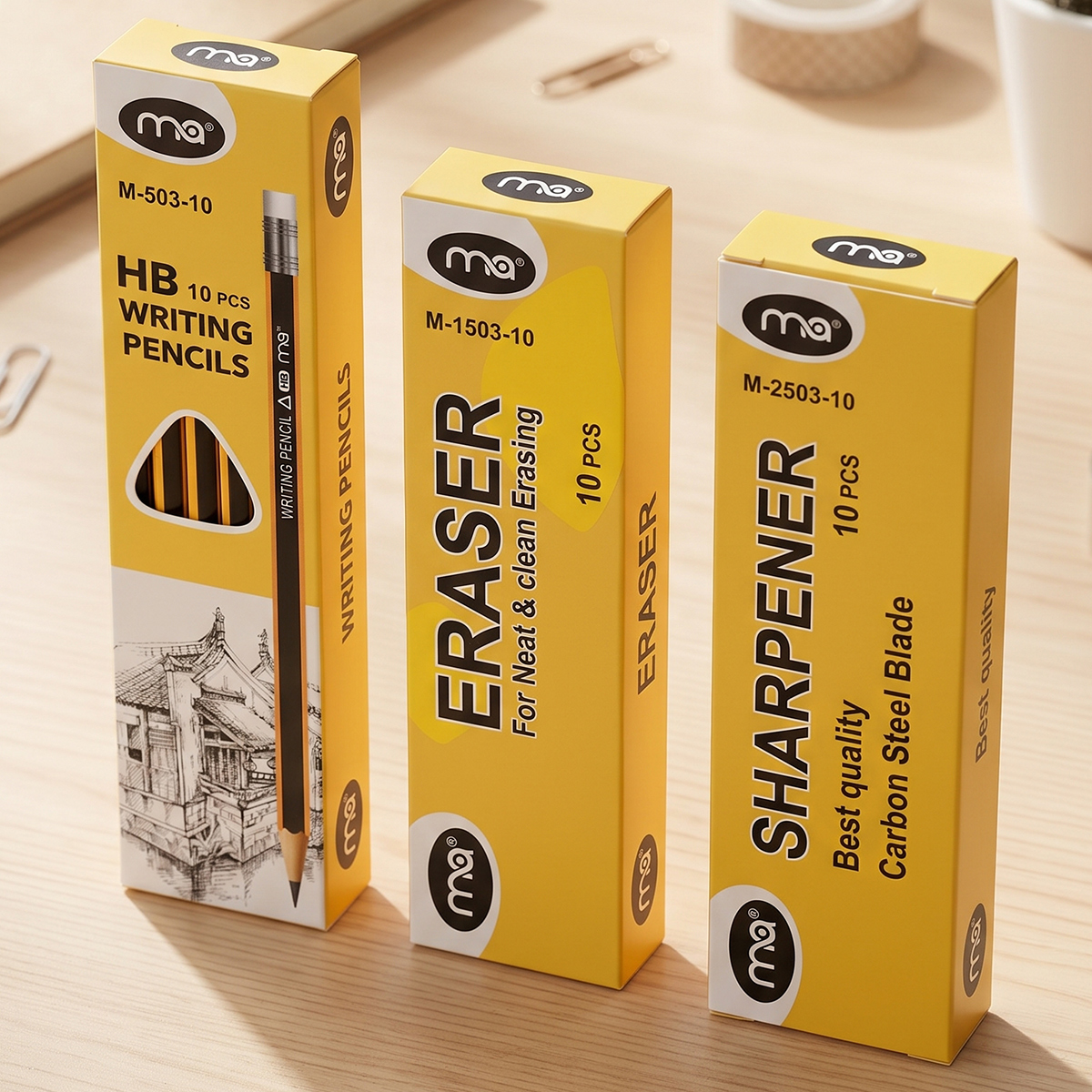Hauser HB Pencils Stationery Set
