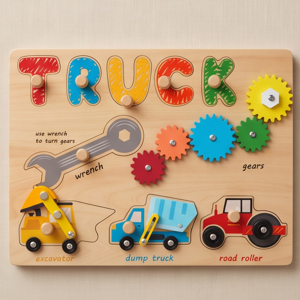 Wooden Truck Learning Board