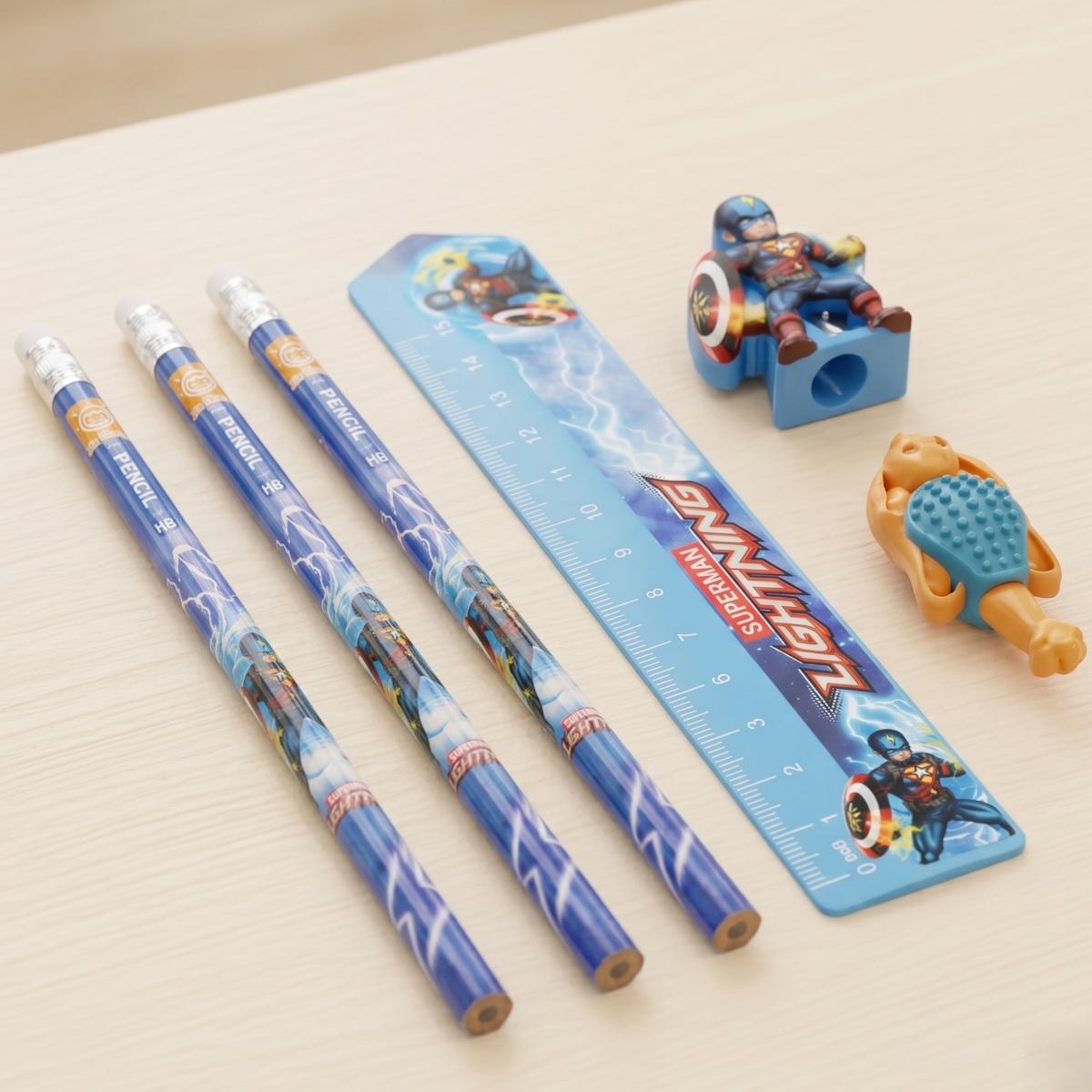 Superman Lightning Stationery Set