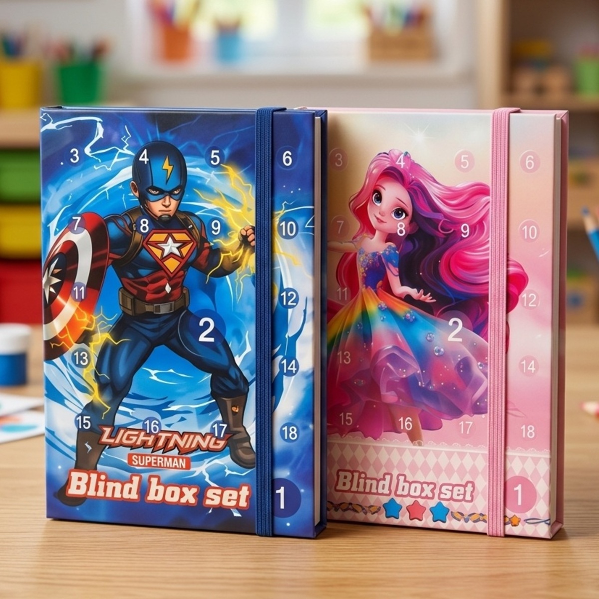 Blind Set Colouring Book 1 Piece Assorted