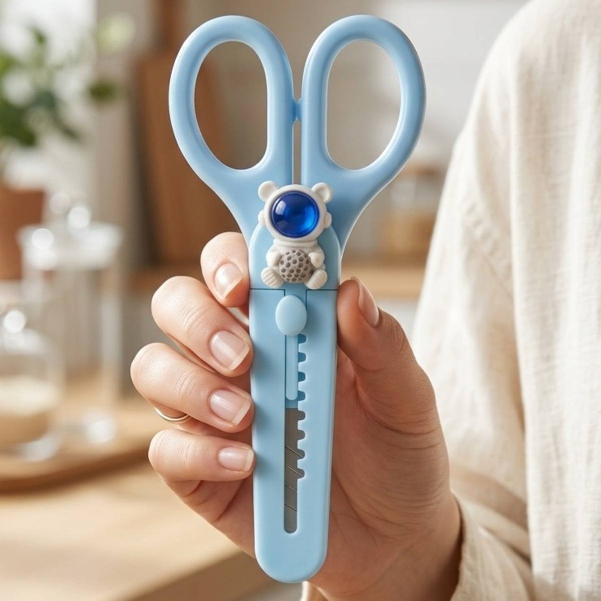 Multifunctional Scissors Cutter Blue