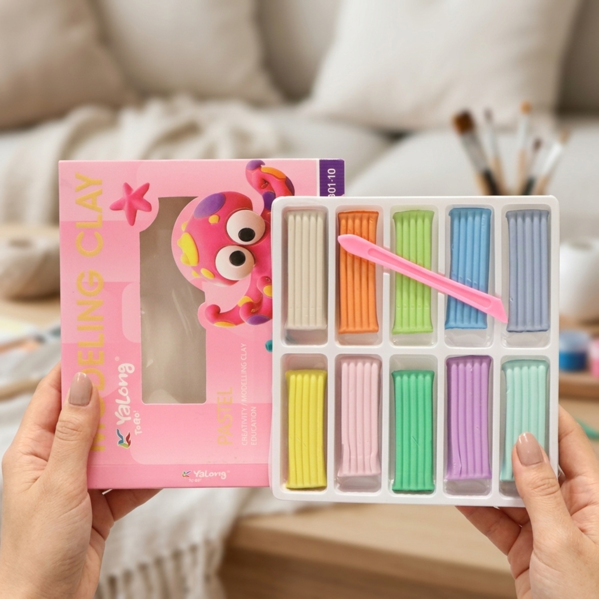 Yalong Modeling Clay 10 Colors Pastel