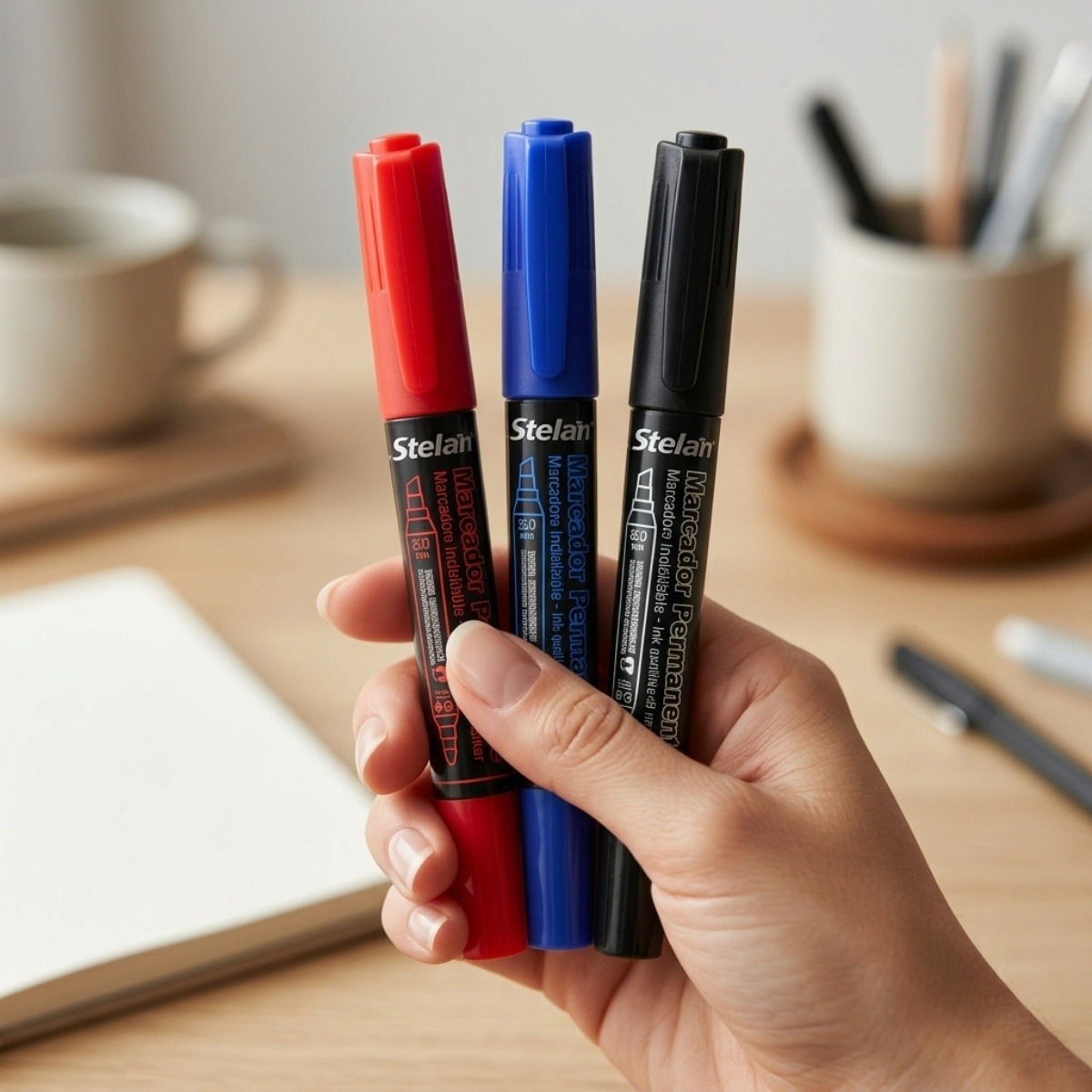 Stelan Permanent Marker Set 3pcs