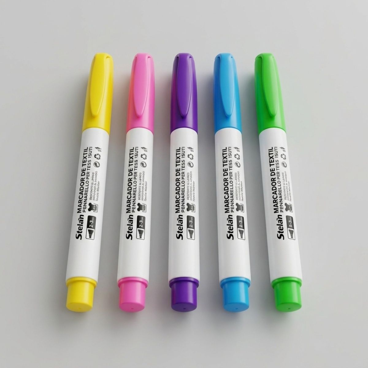 Stelan Textile Marker Set 5pcs