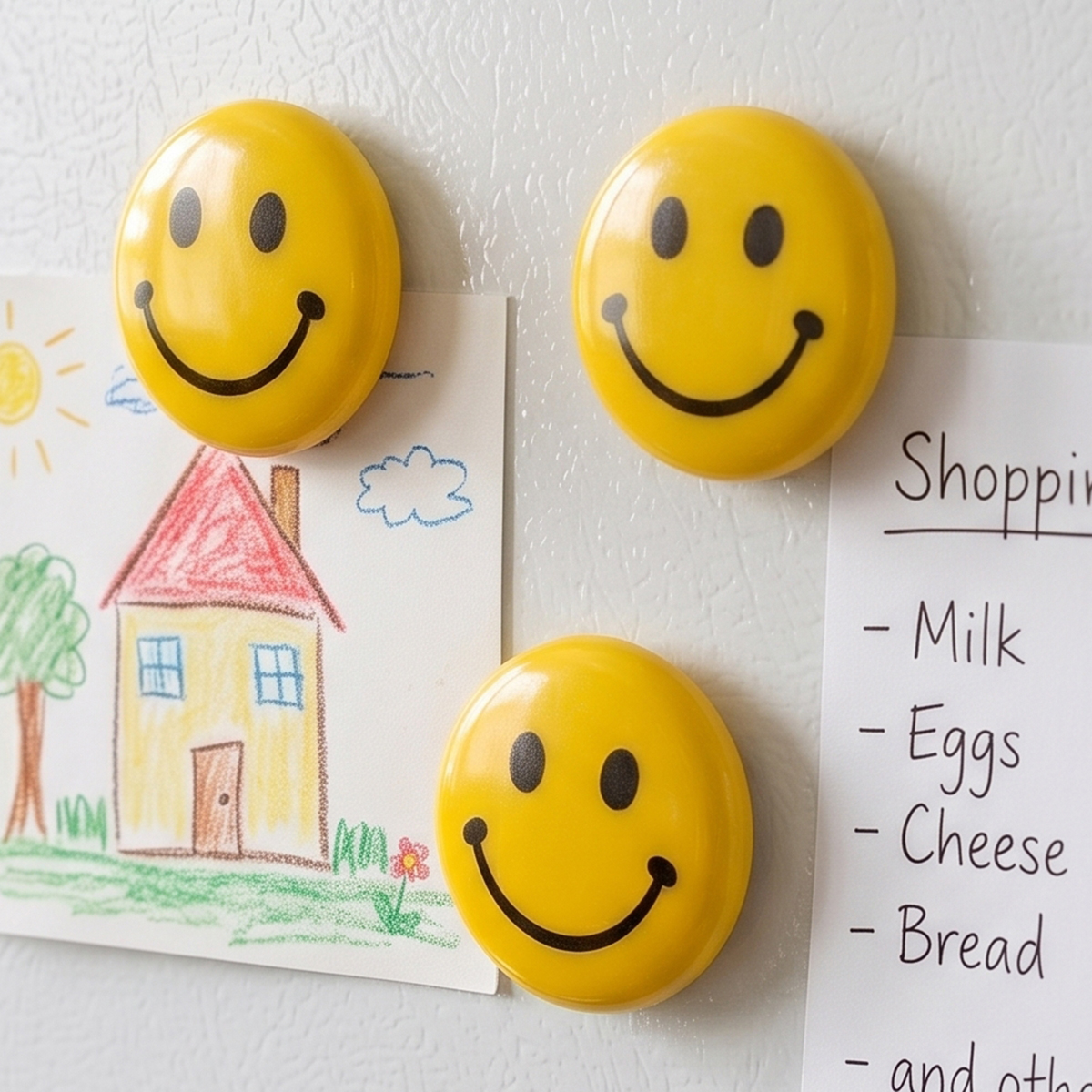 Emoji Smiley Magnetic Button 3 Pieces