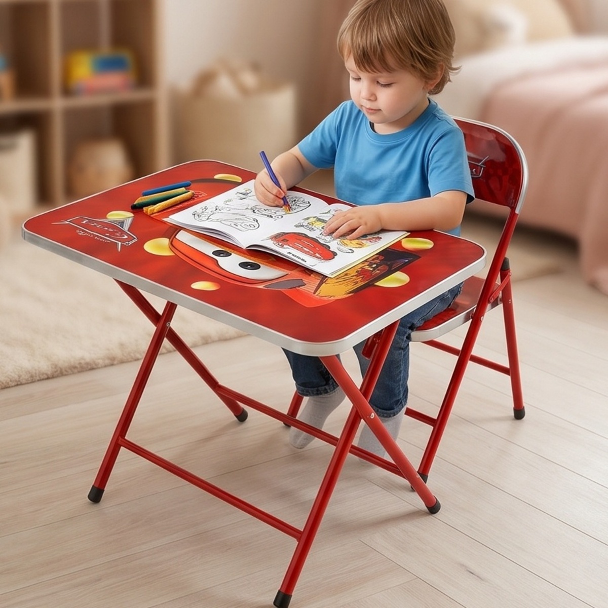 Kids Folding Table And Chair Set