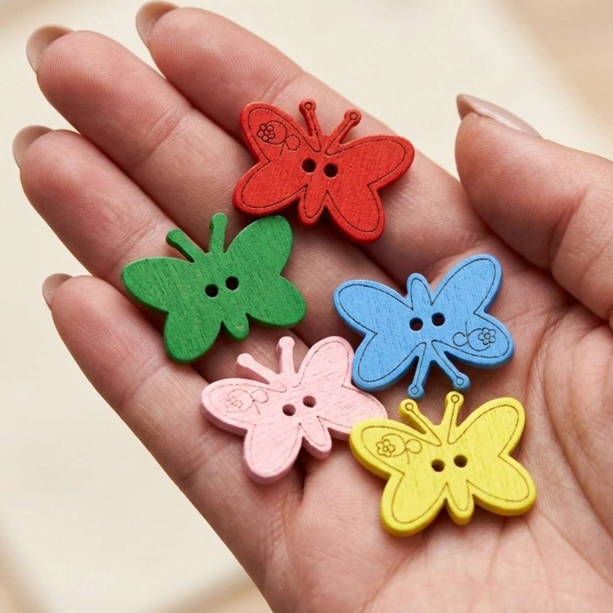 Foskola Butterfly Shaped Buttons