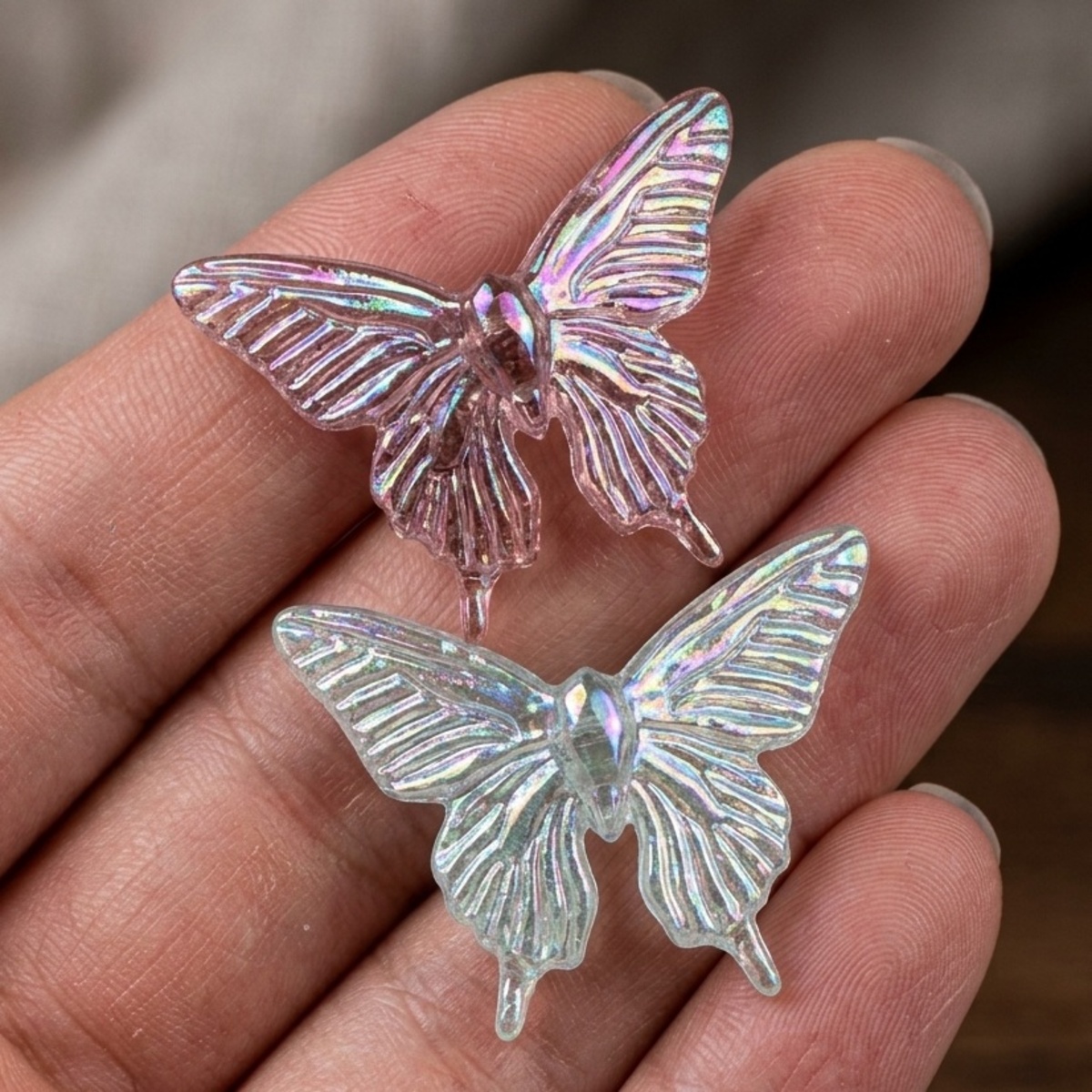 Foskola Arts & Crafts Iridescent Butterfly Embellishments