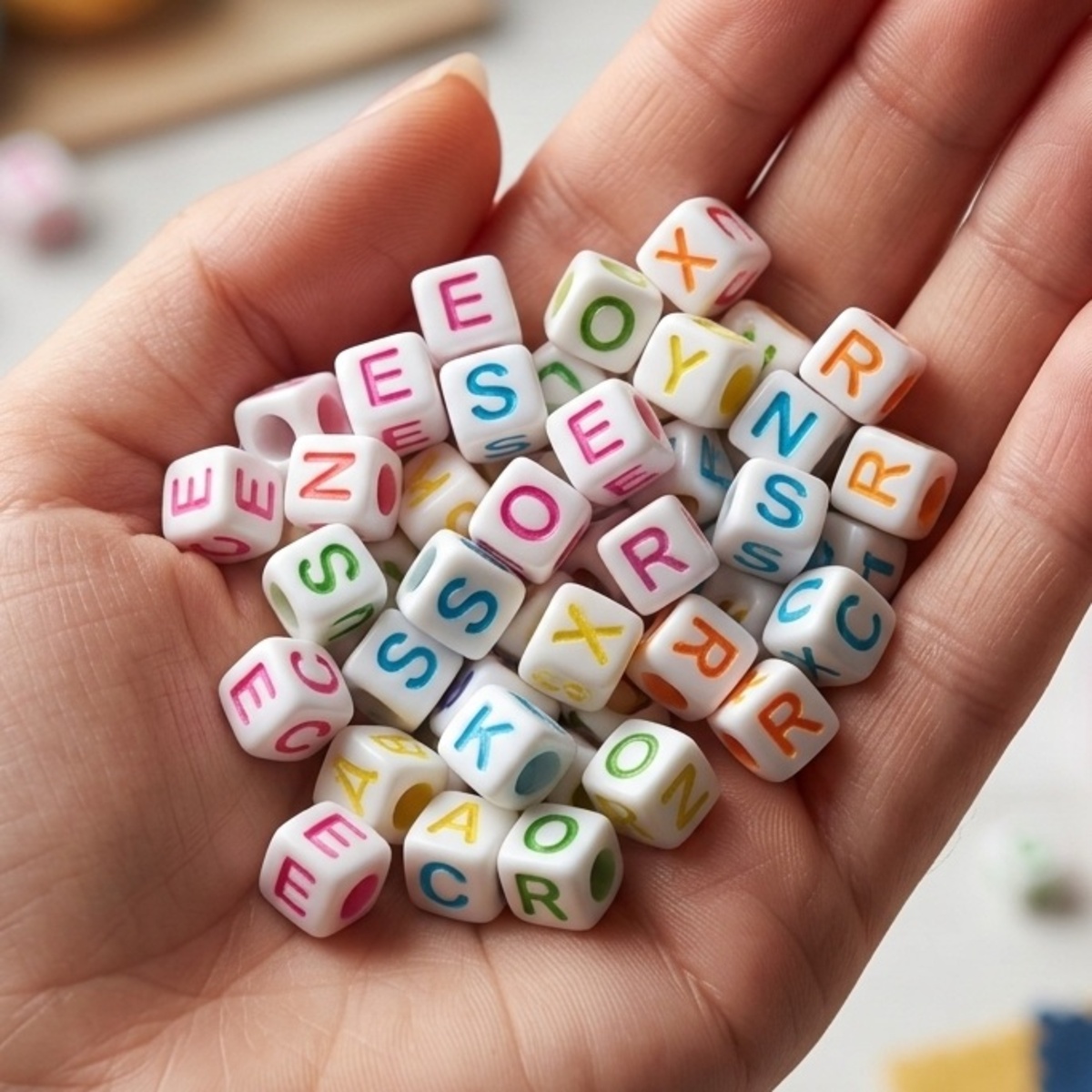 Foskola Arts & Crafts Alphabet Beads