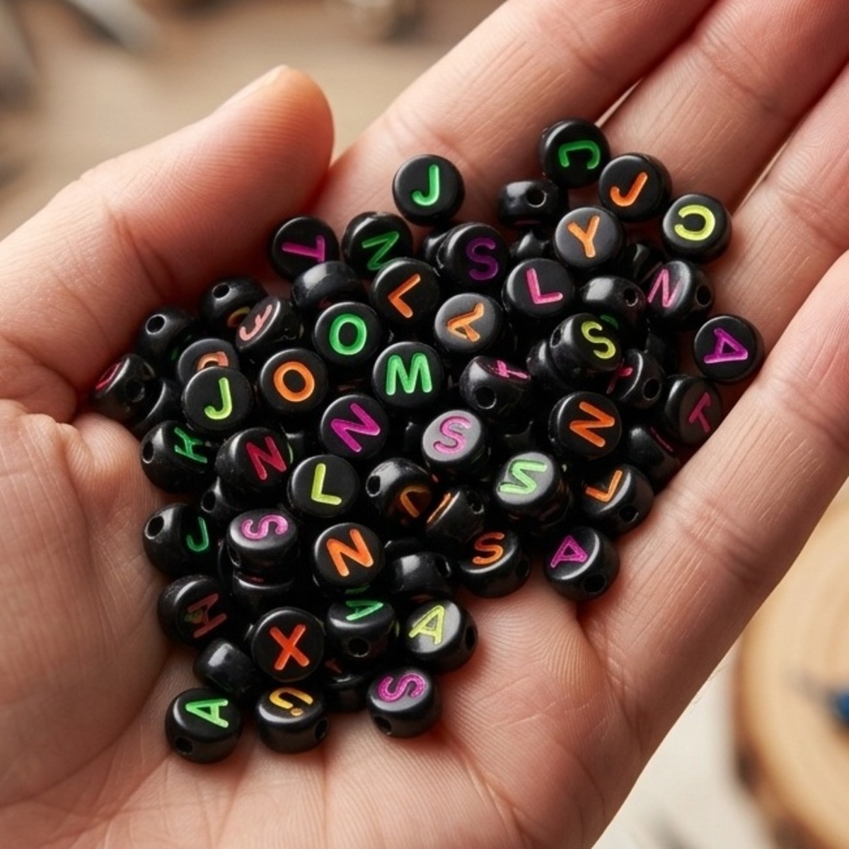 Foskola Arts & Crafts Alphabet Beads