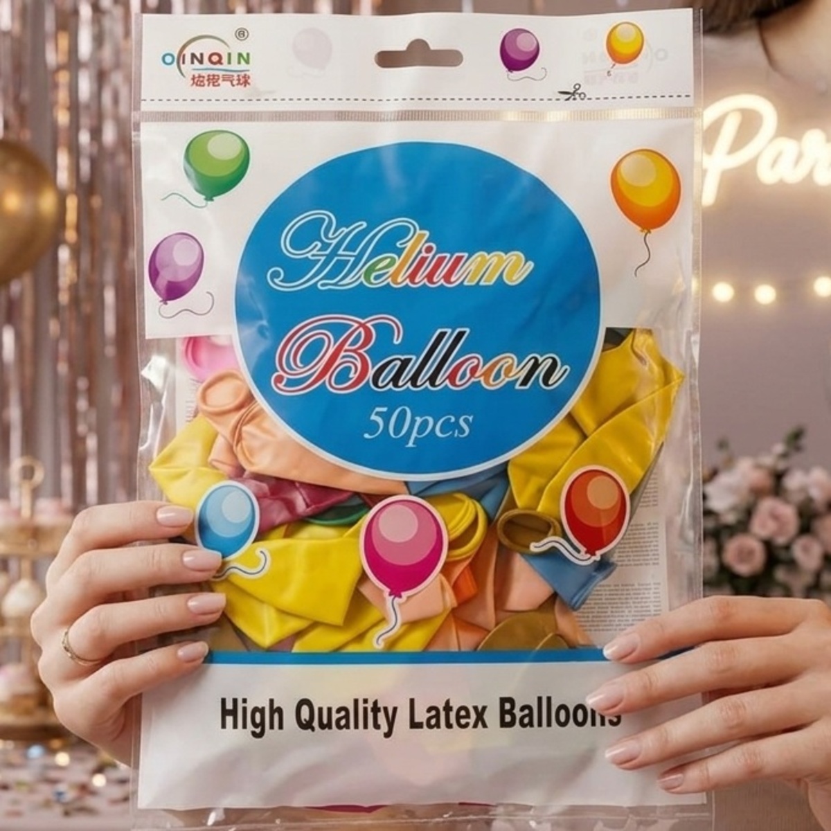 Helium Balloons High Quality Latex 50 Pieces