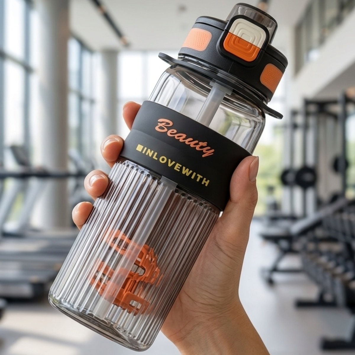 Transparent Gym Water Bottle