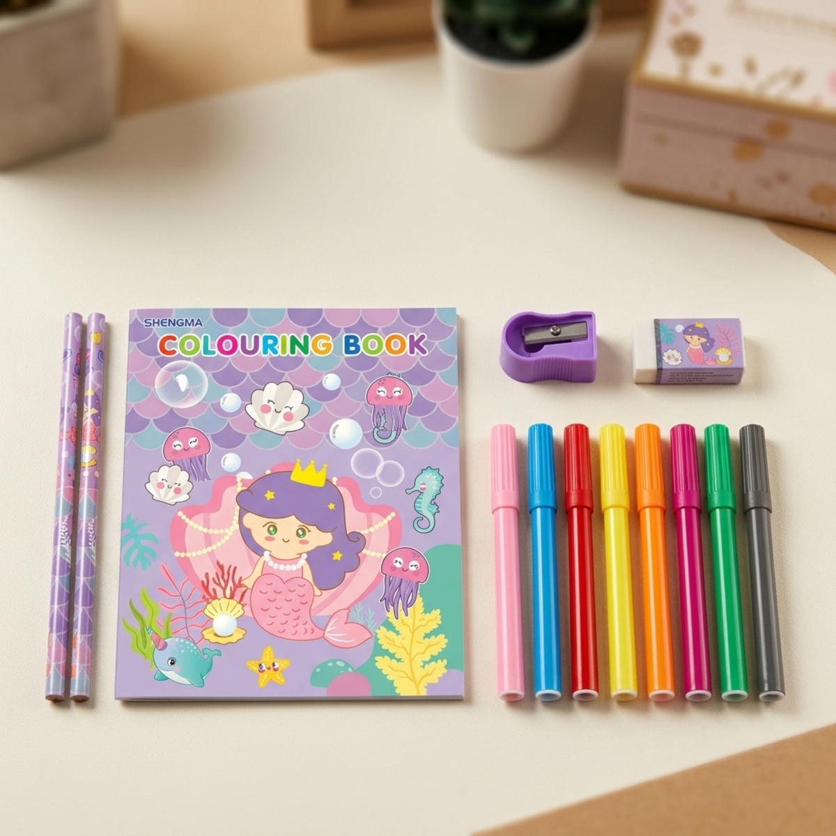 Colouring Stationery Book Set
