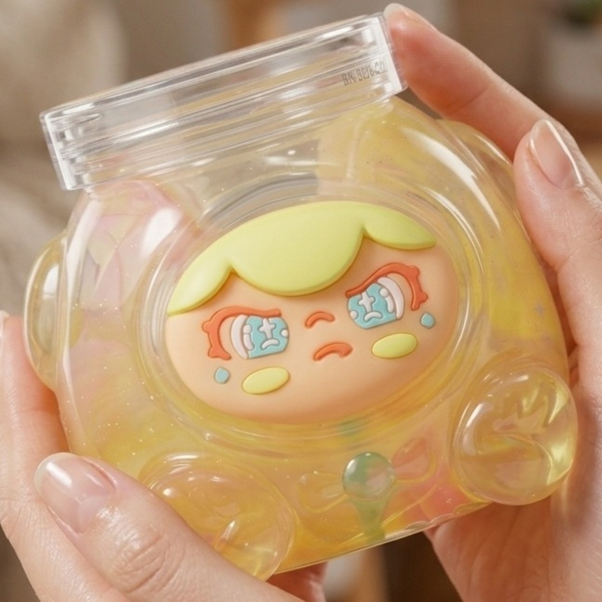 Slime Jar With Cute Face Design