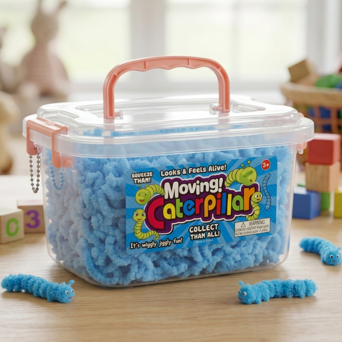 Moving Caterpillar Clay Toy