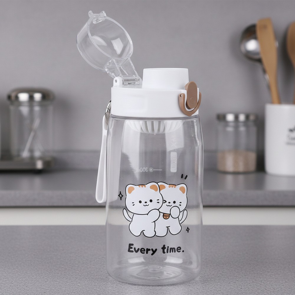 Kids Double Water Bottle Cat Design