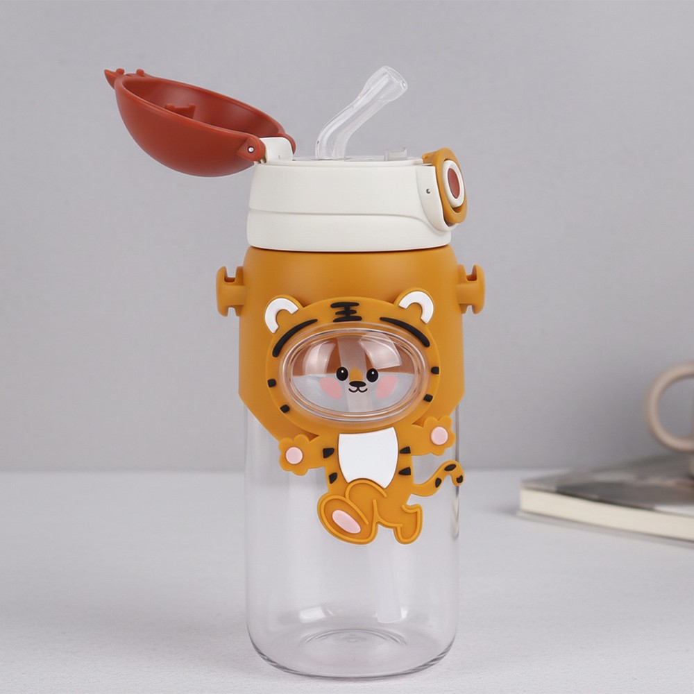 Kids Water Bottle Tiger Design