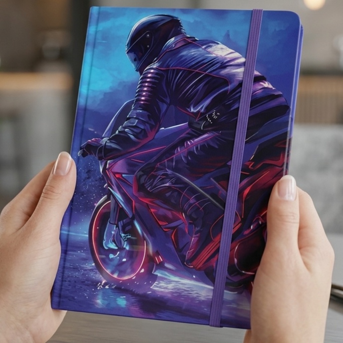 Fancy Notebook Motorcycle Design