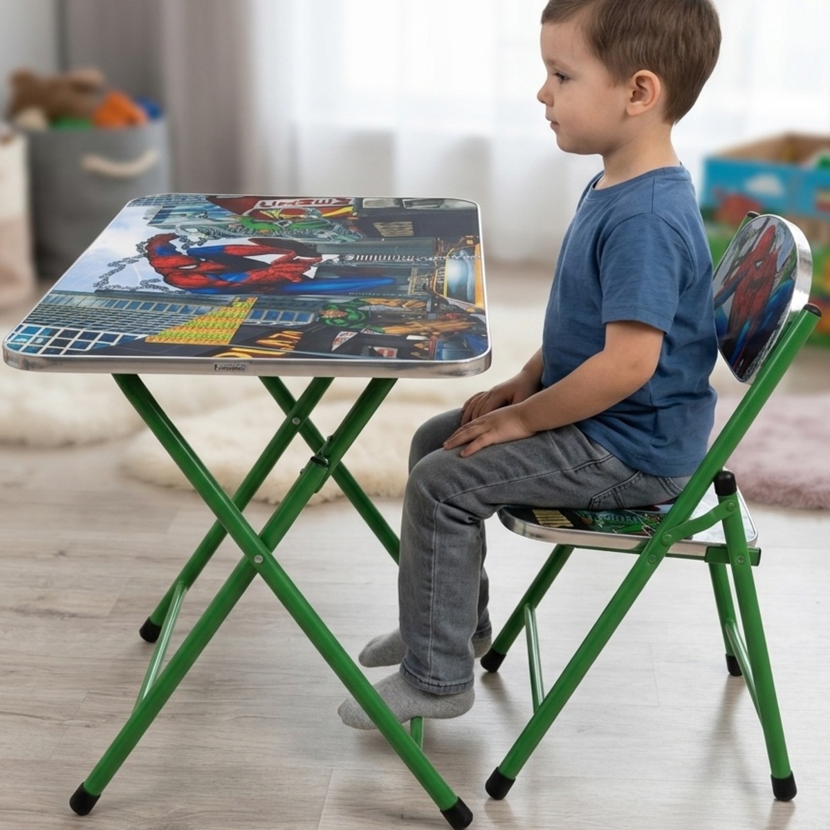 Kids Folding Table And Chair Set