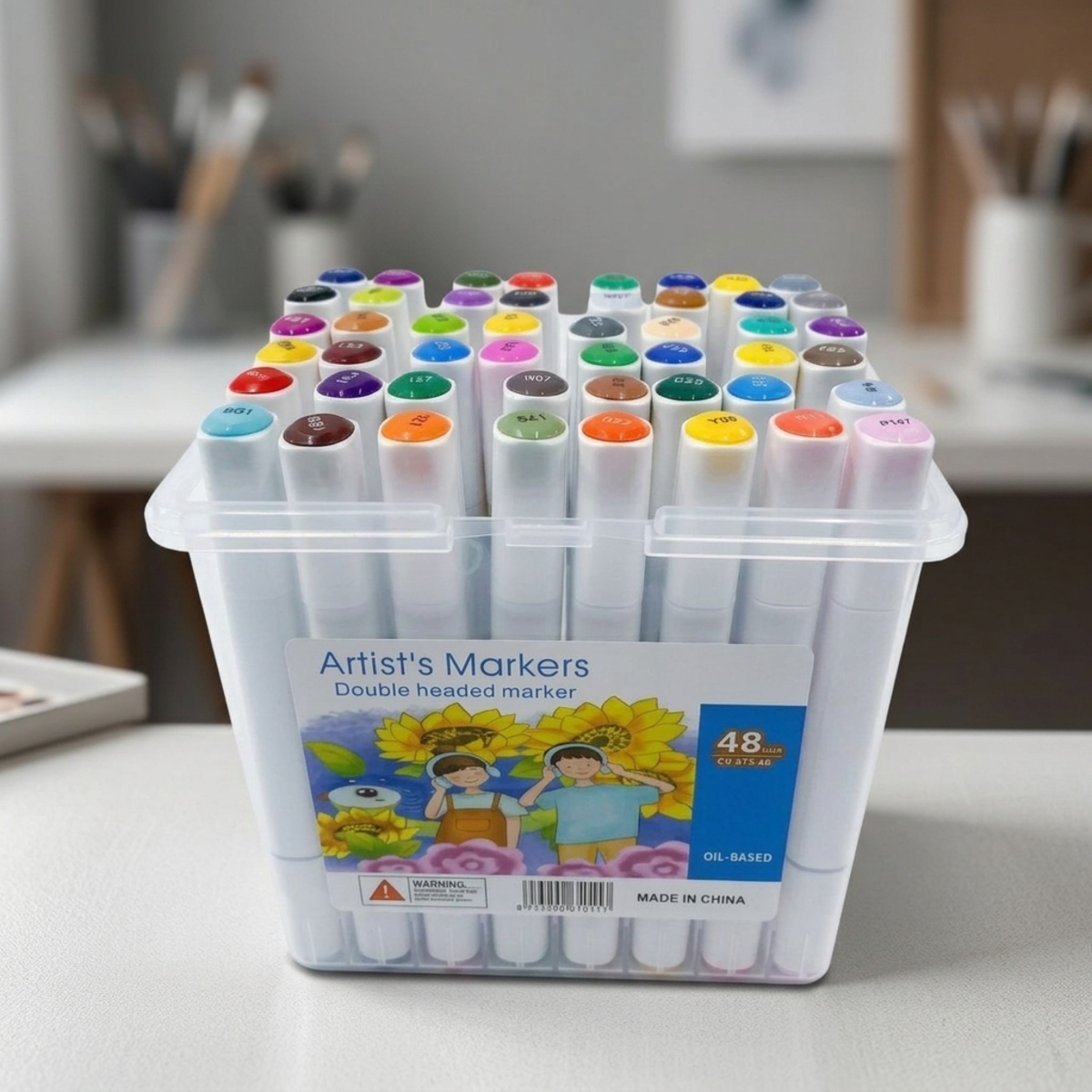 Artists Markers Double Headed Marker Set 48 Pieces