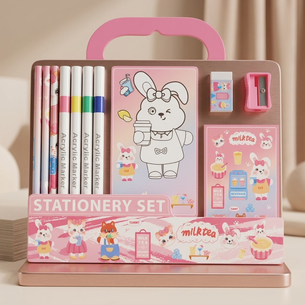 Color Pencils Stationery Set