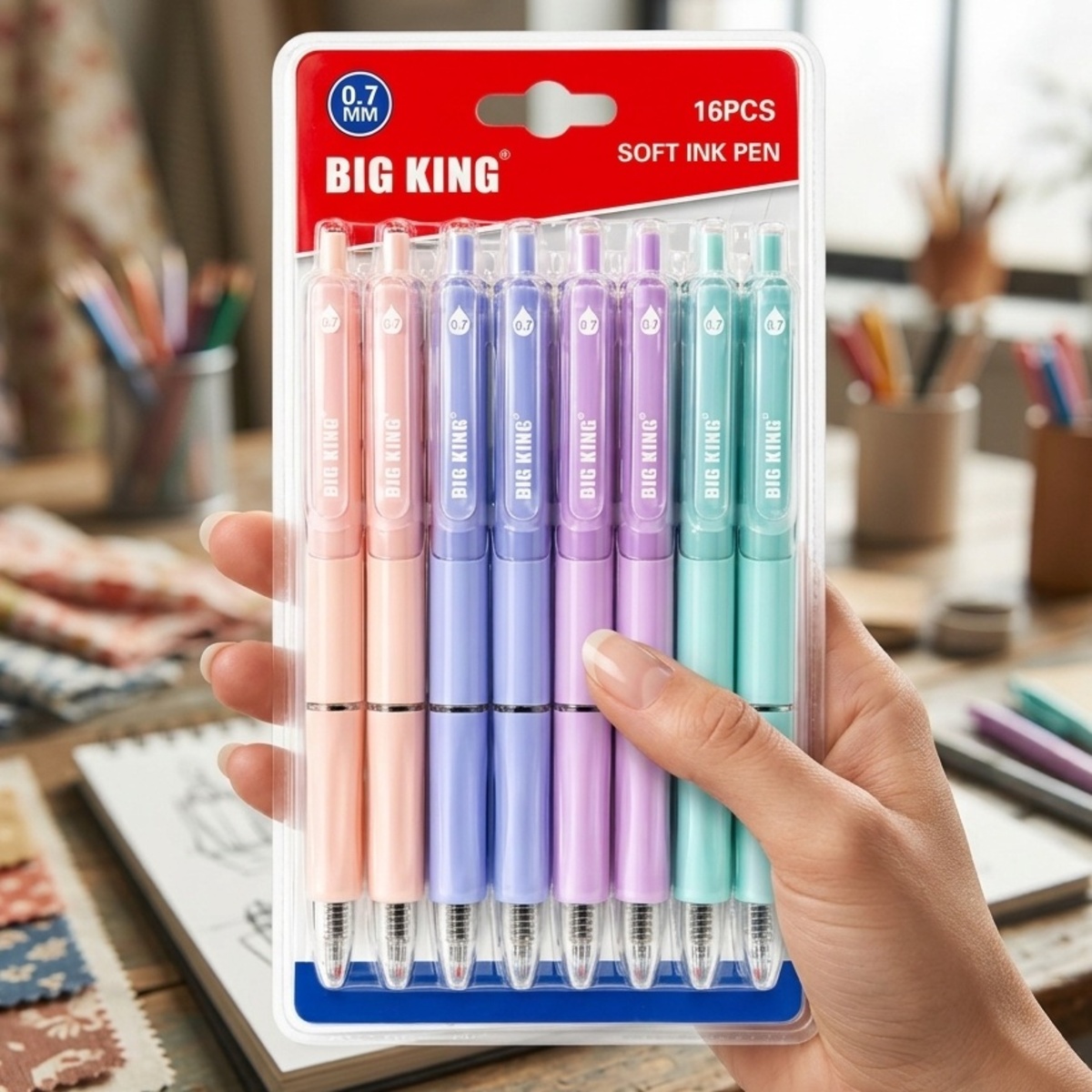 Big King Soft Ink Pen Set8 Pieces