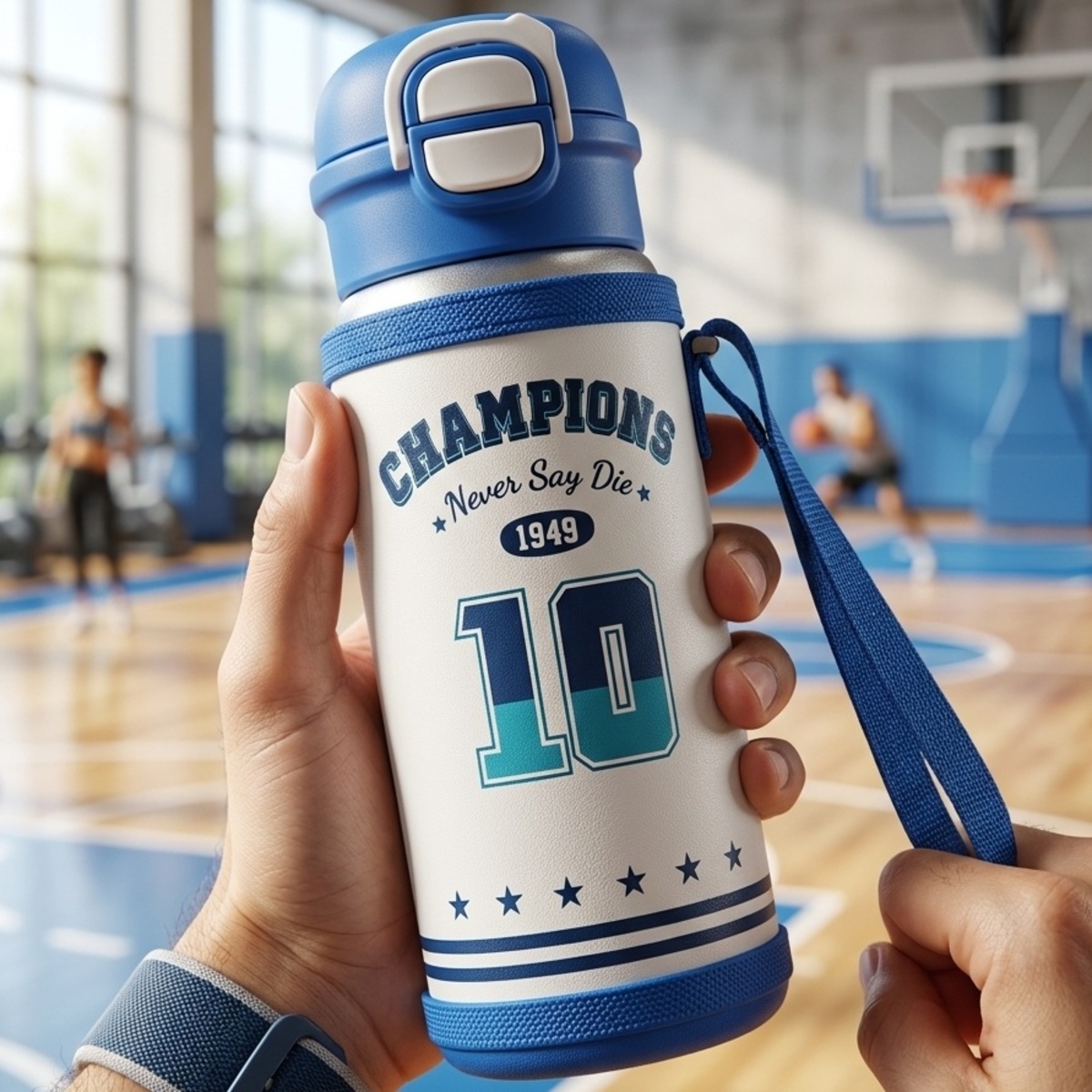 Champions Never Say Die Water Bottle