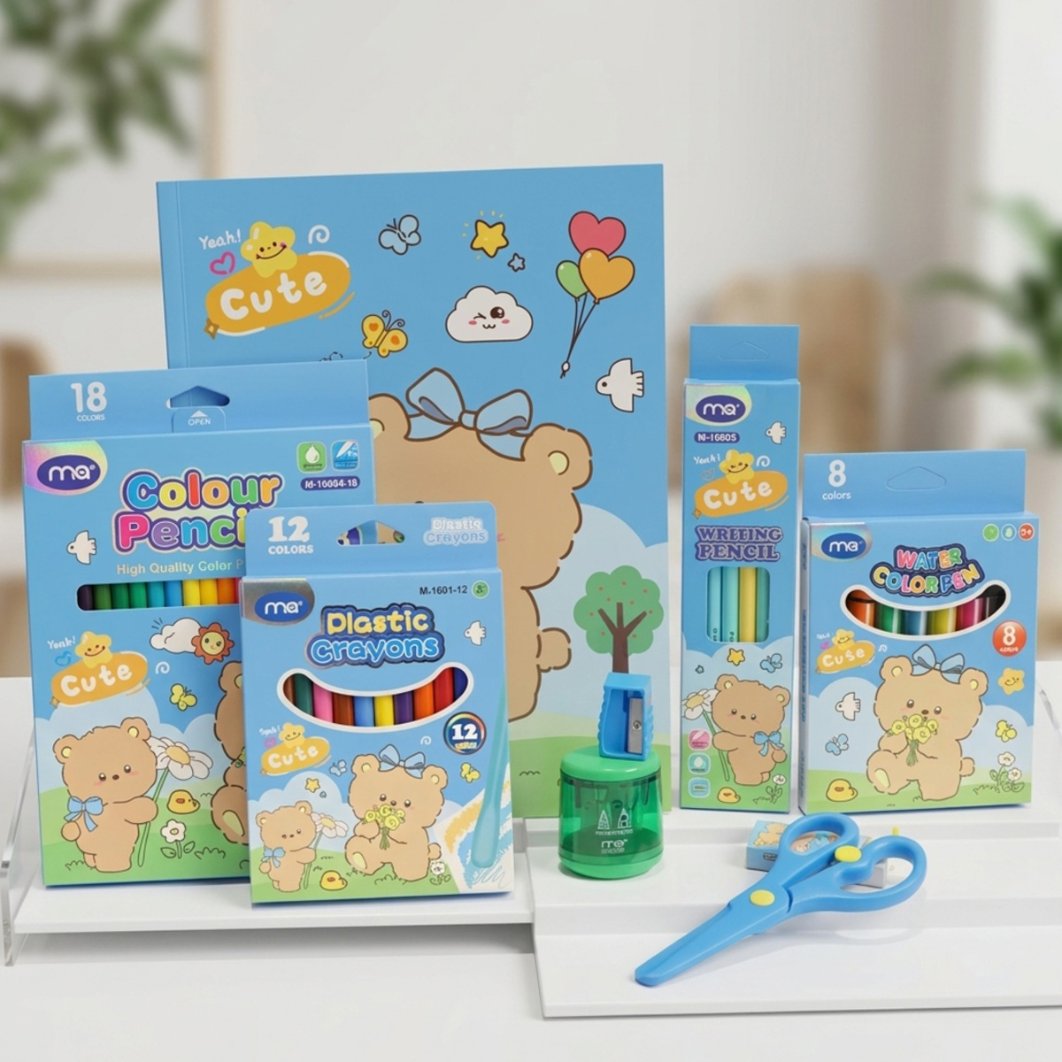 Color Pencils Stationery Set