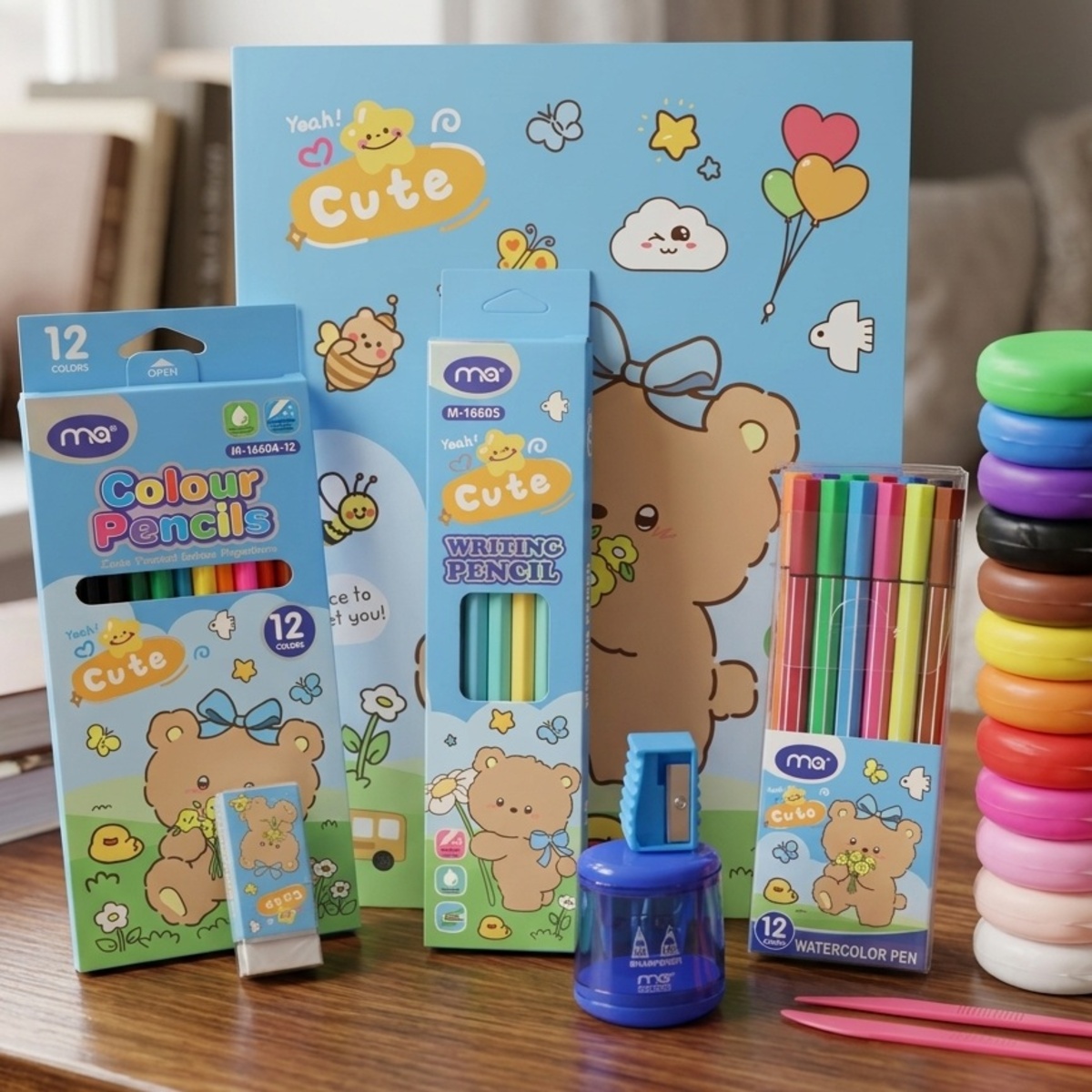 Color Pencils Stationery Set