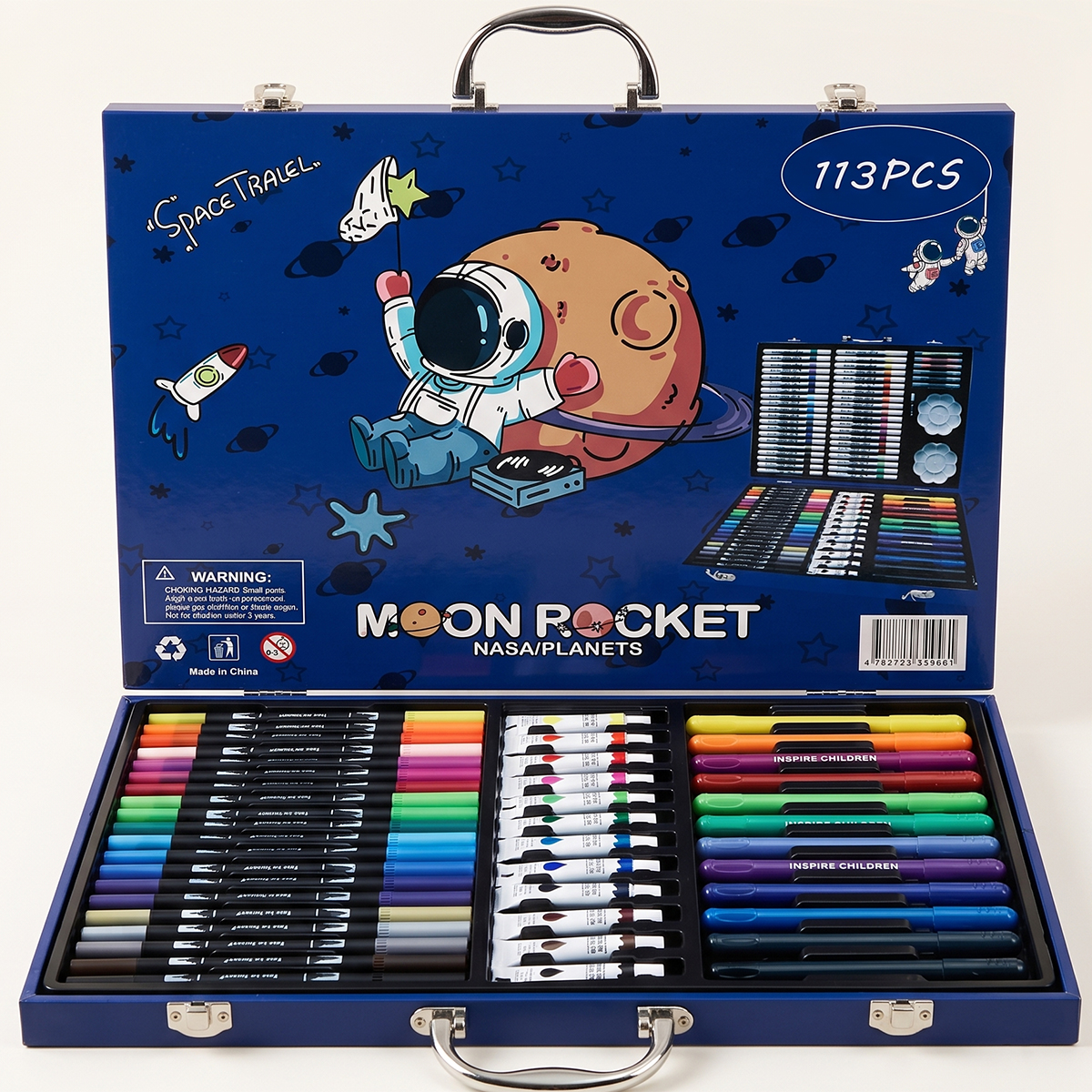 Moon Rocket Coloring Set 113 Pieces