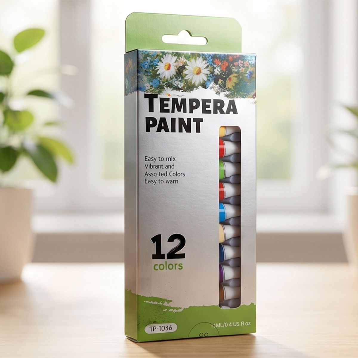 Tempera Paint Set 12 Colors
