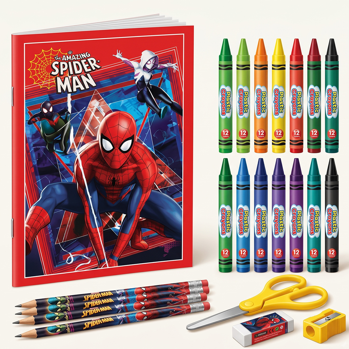 Super Hero Themed Drawing & Coloring Set For Kids