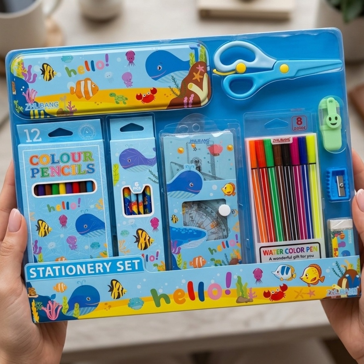 Color Pencils Stationery Set