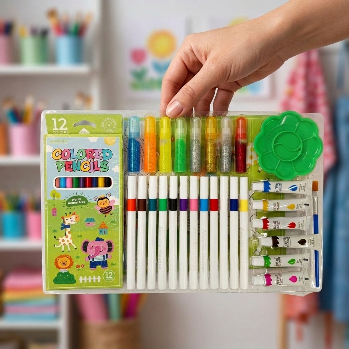 Color Pencils Stationery Set