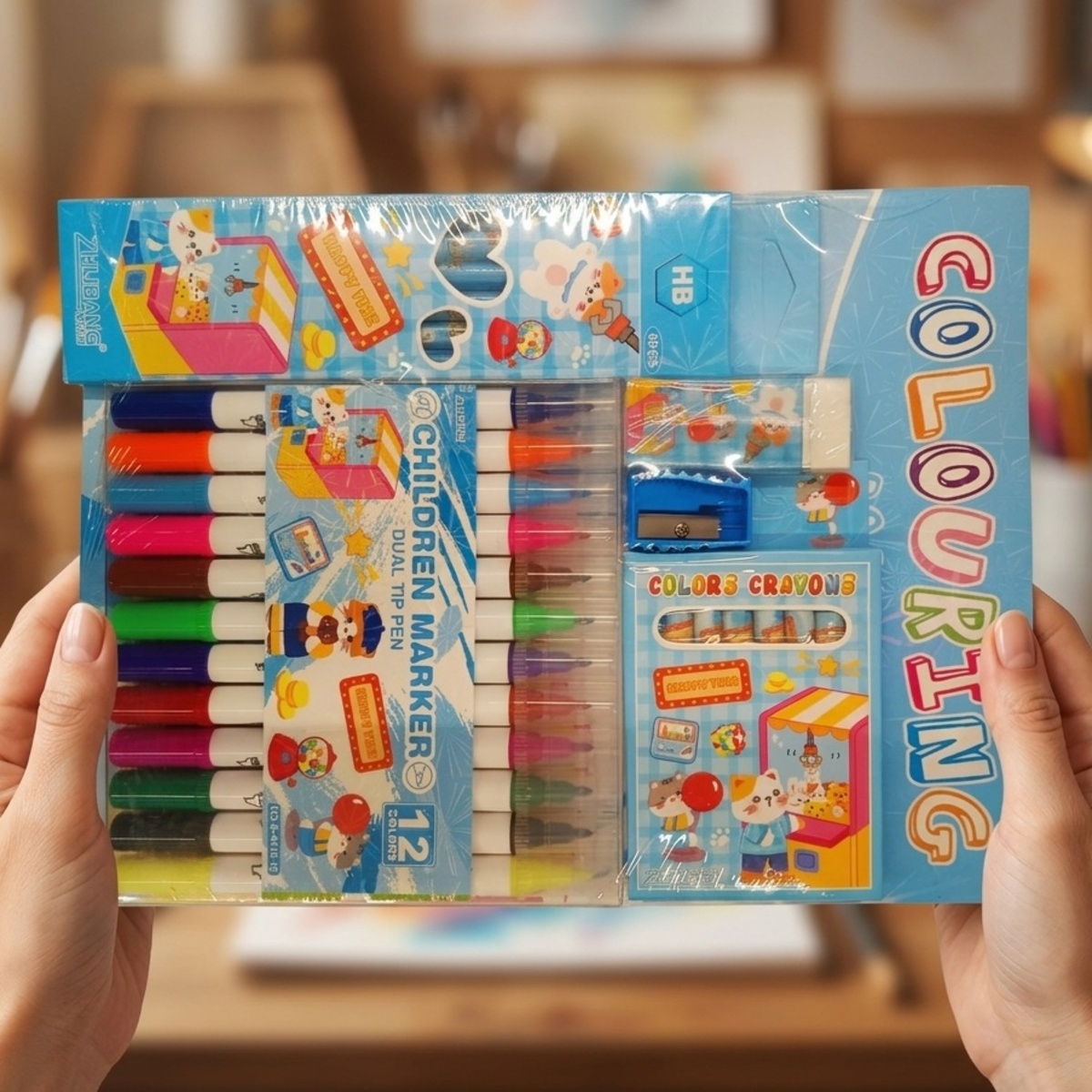 Color Pencils Stationery Set
