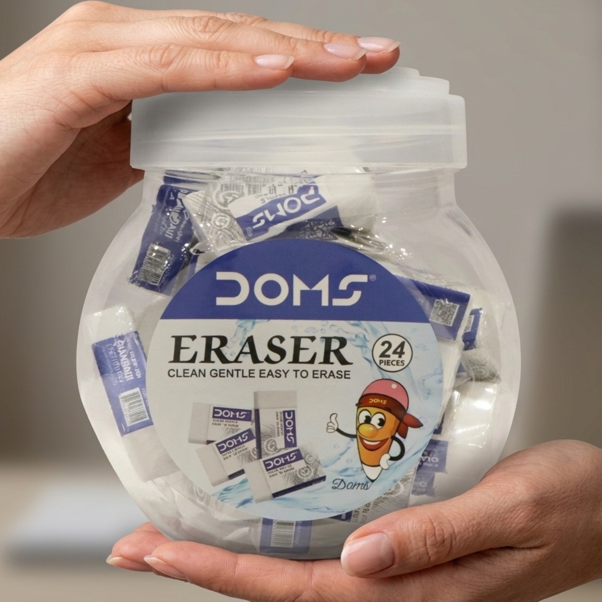 Doms Eraser Jar 24 Pieces