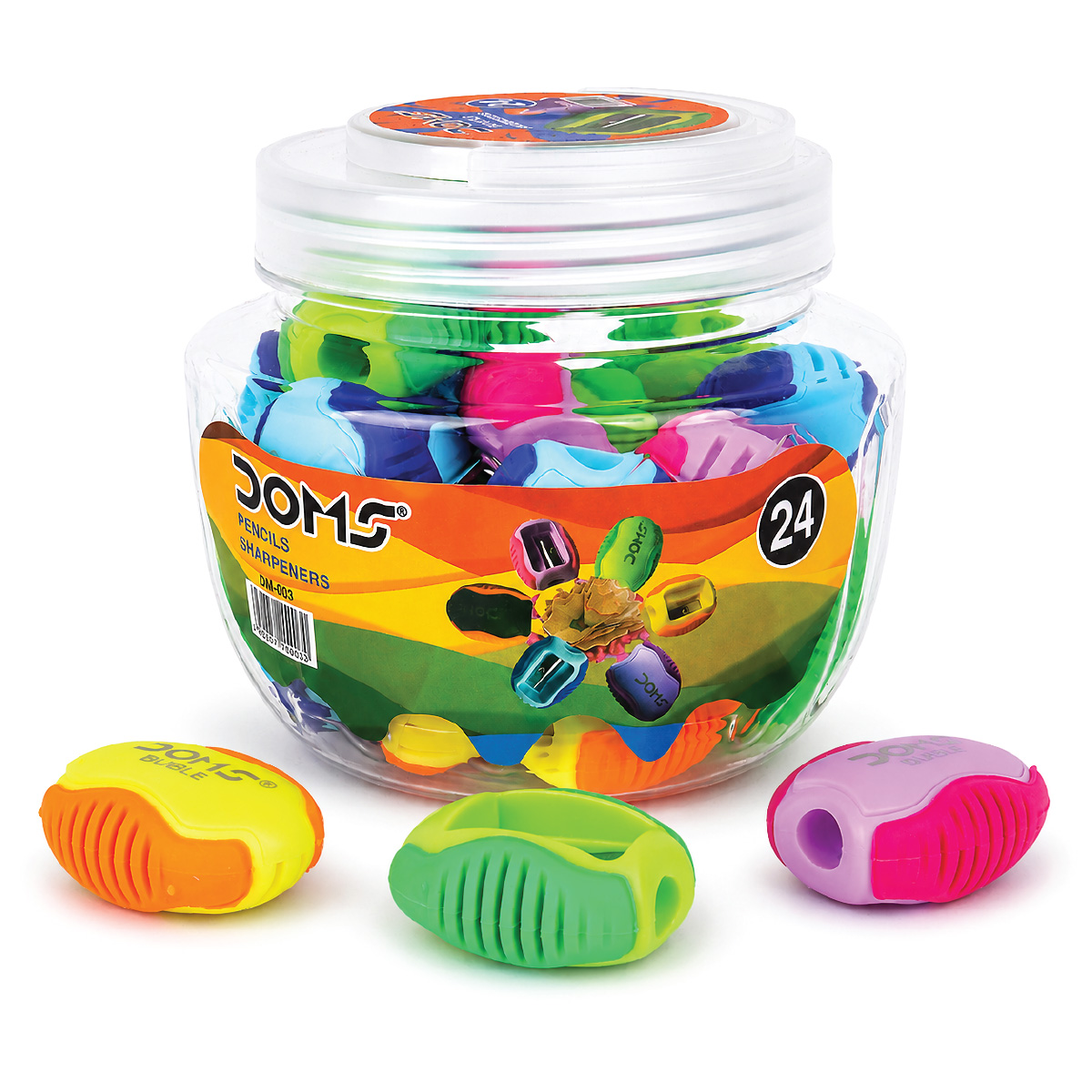 Pencil Sharpeners Jar 24 Pieces