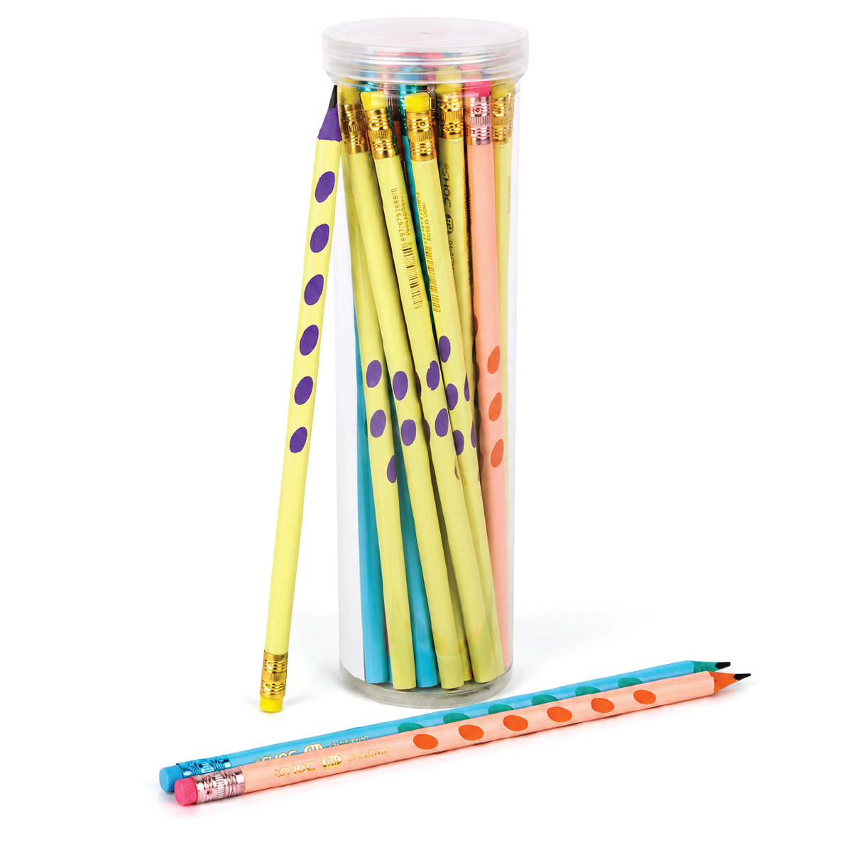 Polka Dot Pencils In Jar