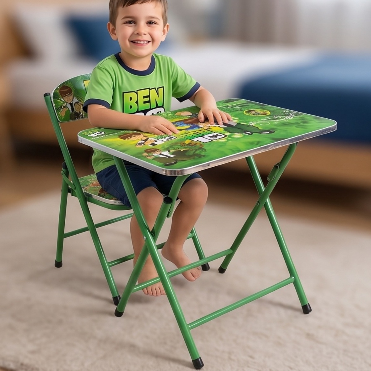 Ben 10 Kids Study Table And Chair Set
