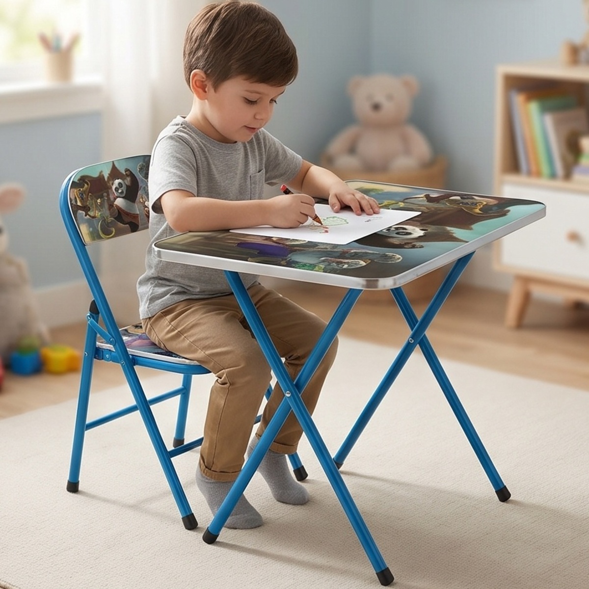 Children's Study Table And Chair Set
